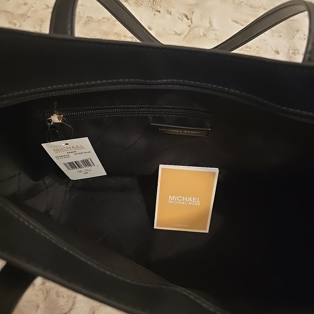 Michael Kors Black Tote with Gold Accent - Picture 3 of 3